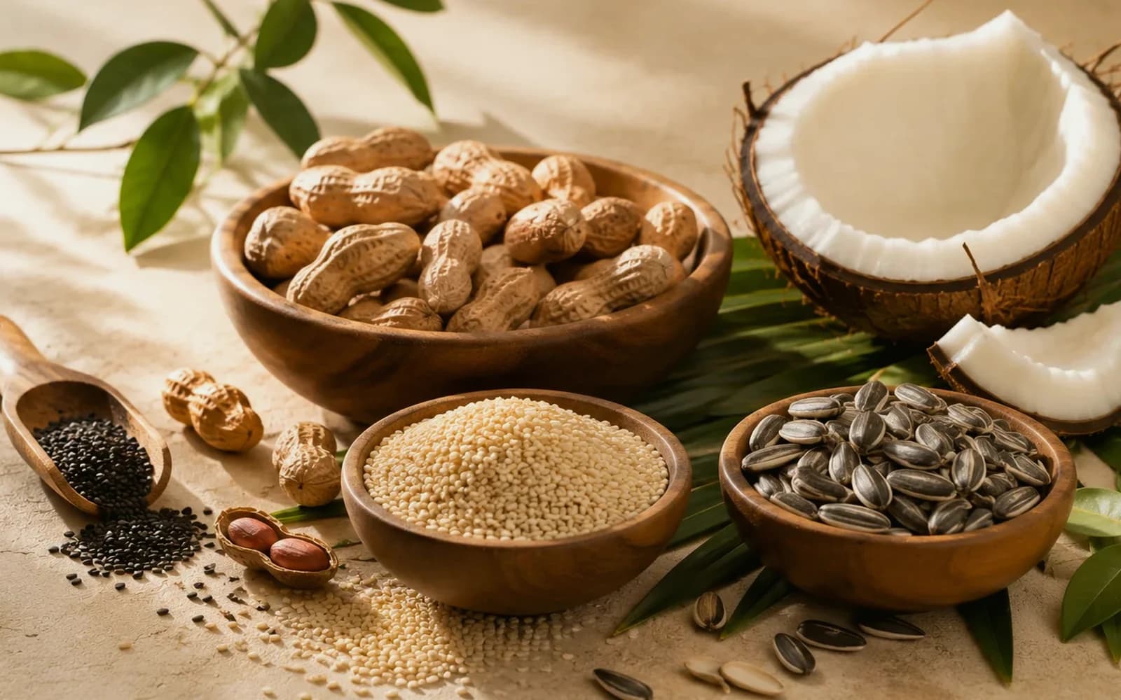 Seeds and nuts prepared for cold pressed oil making